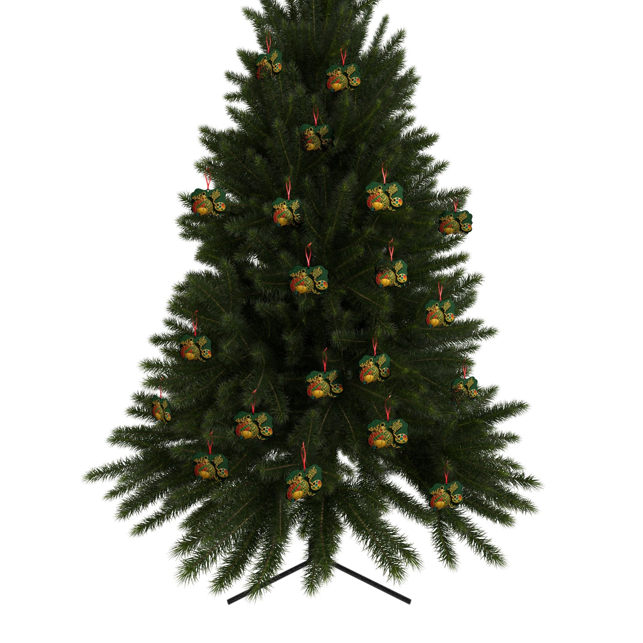 Snowflake Aluminum Ornament — Unique Holiday Ornament (1/5/10/20 pcs)