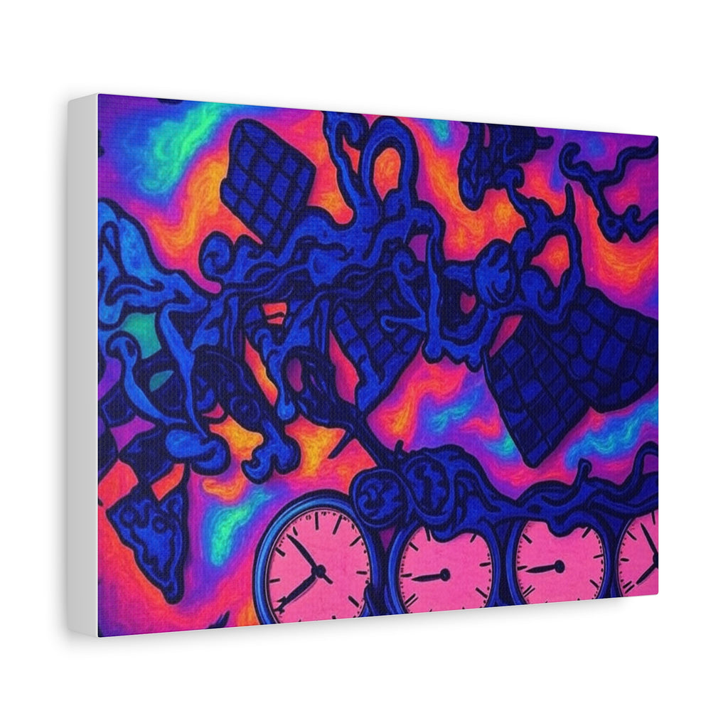 Canvas Wall Art - Twisted Chess with Too Many Players Design