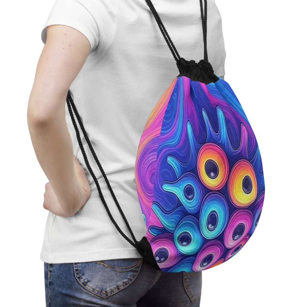 Drawstring Bag - Cosmic Eyes Design