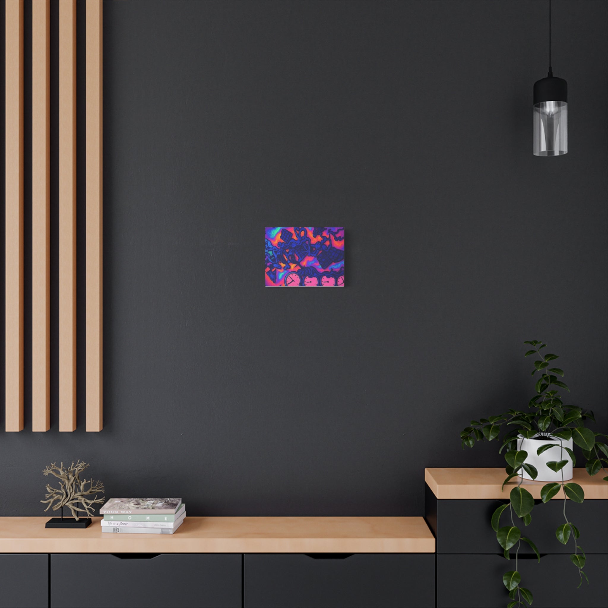 Canvas Wall Art - Twisted Chess with Too Many Players Design
