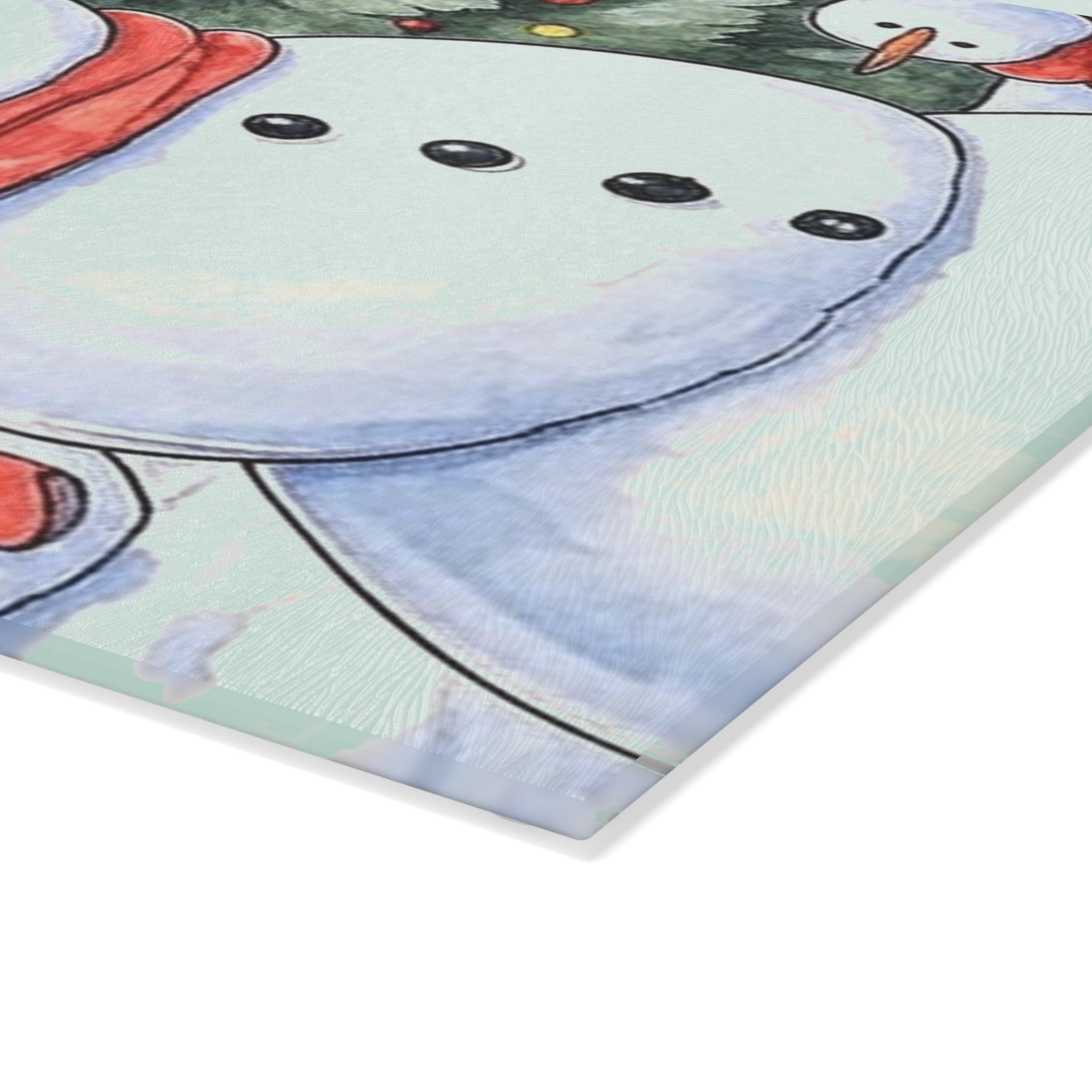 Christmas Glass Cutting Board