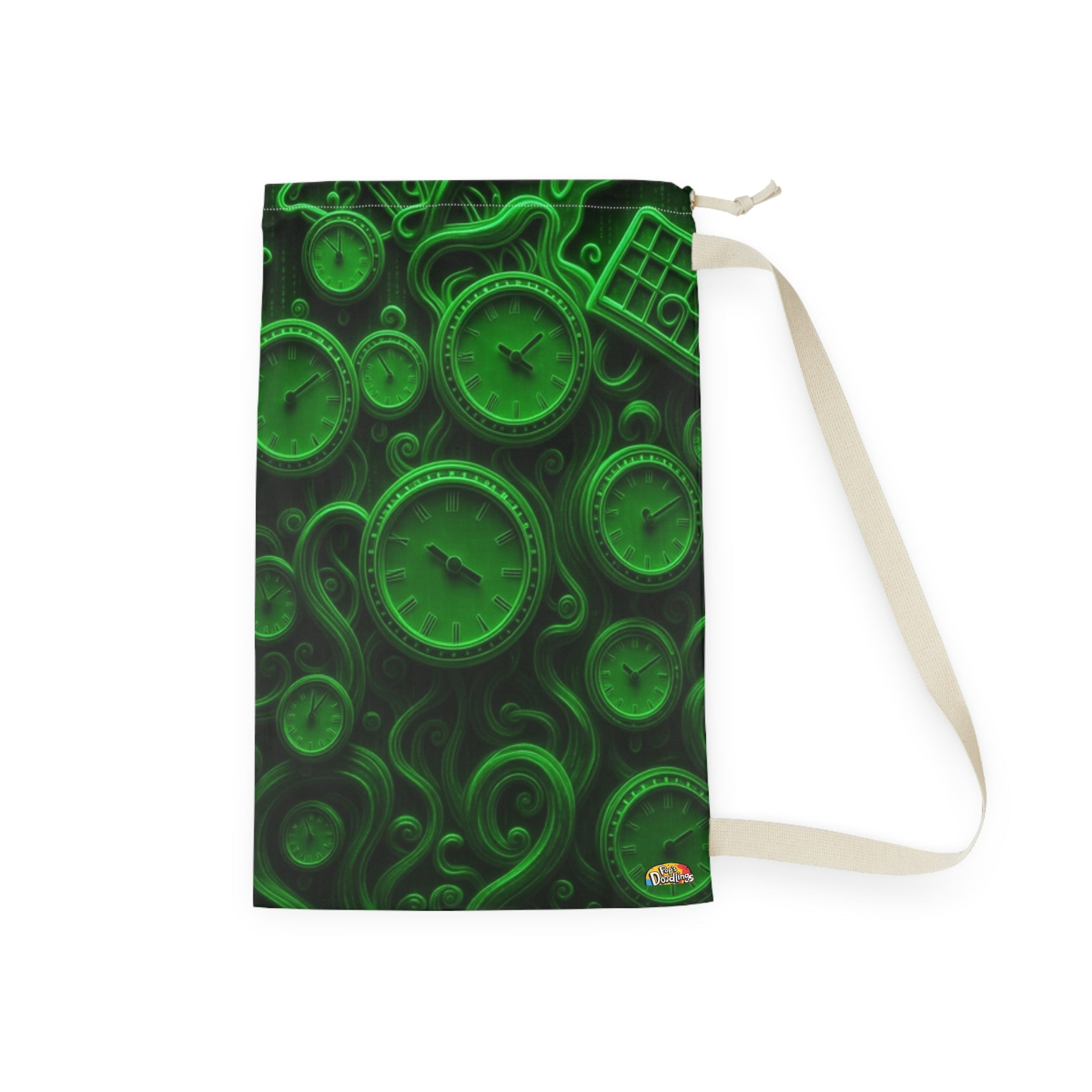 Time of the Matrix Laundry Bag — Futuristic Sci‑Fi Grid Design