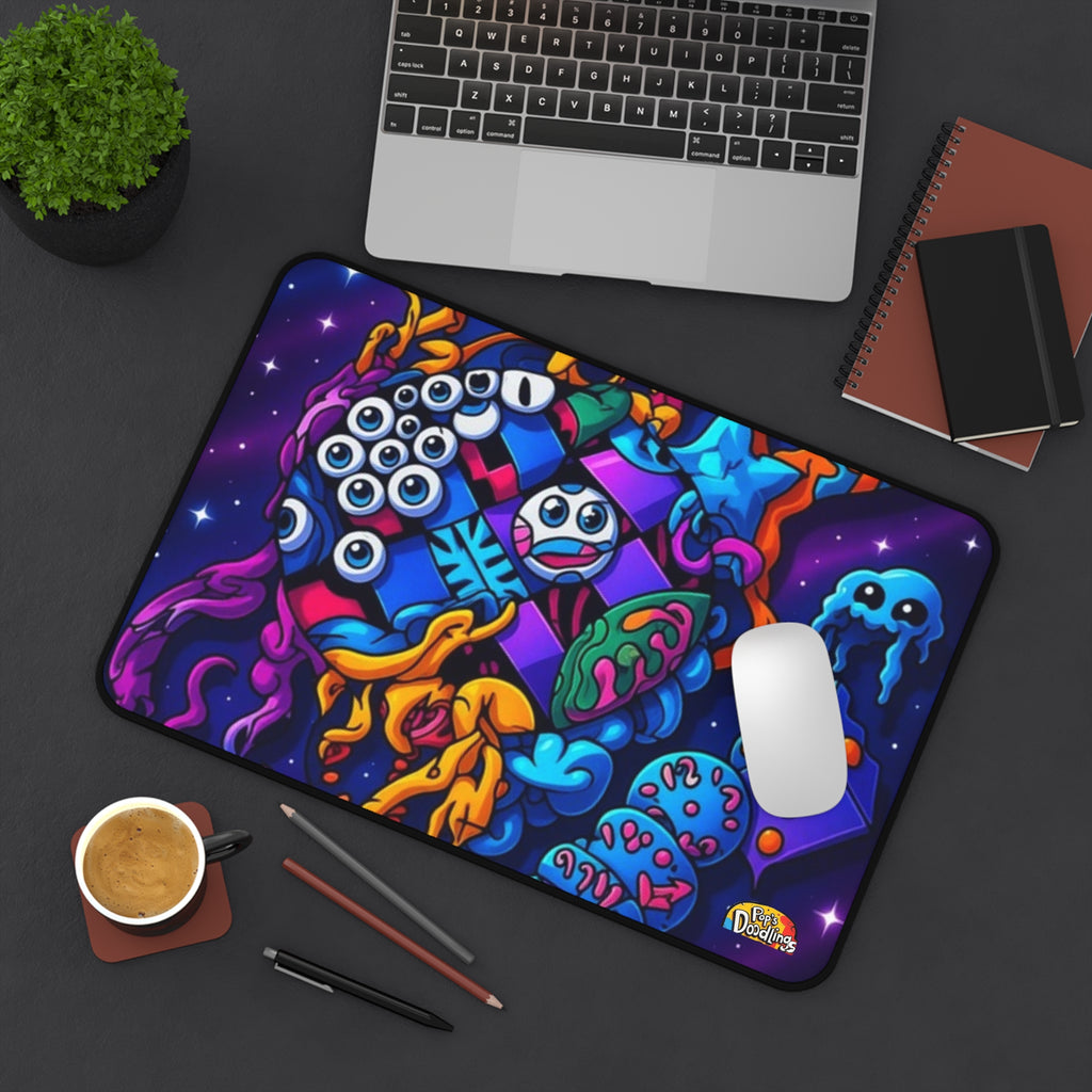 Desk Mat - Time and Chess Fun Twist Design
