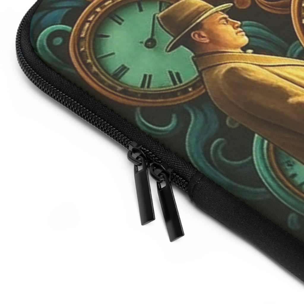 Inspirational Quote Laptop Sleeve — “Time Is Forever” Motivational Sleeve