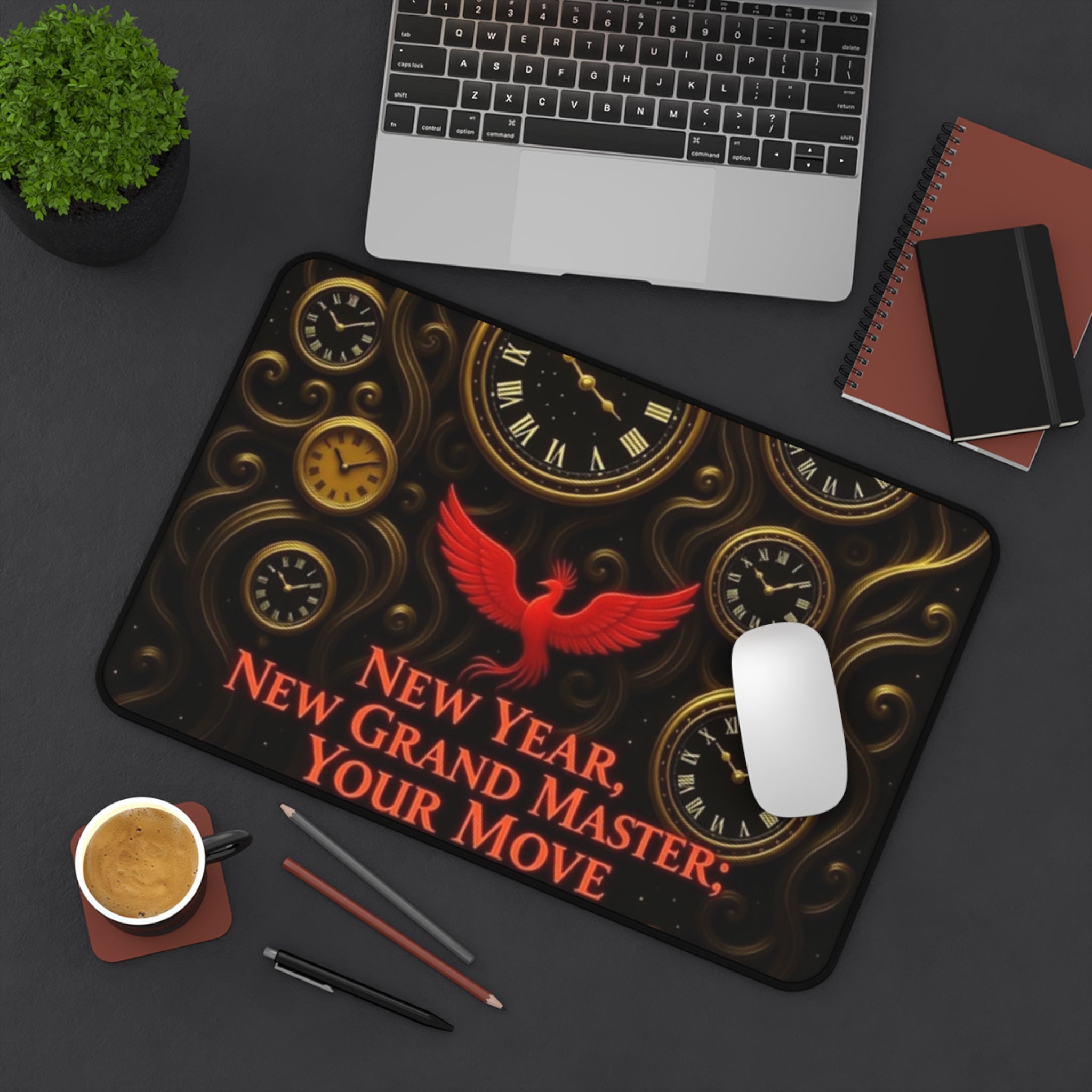 Desk Mat - New Year Grand Master Chess Strategy Design
