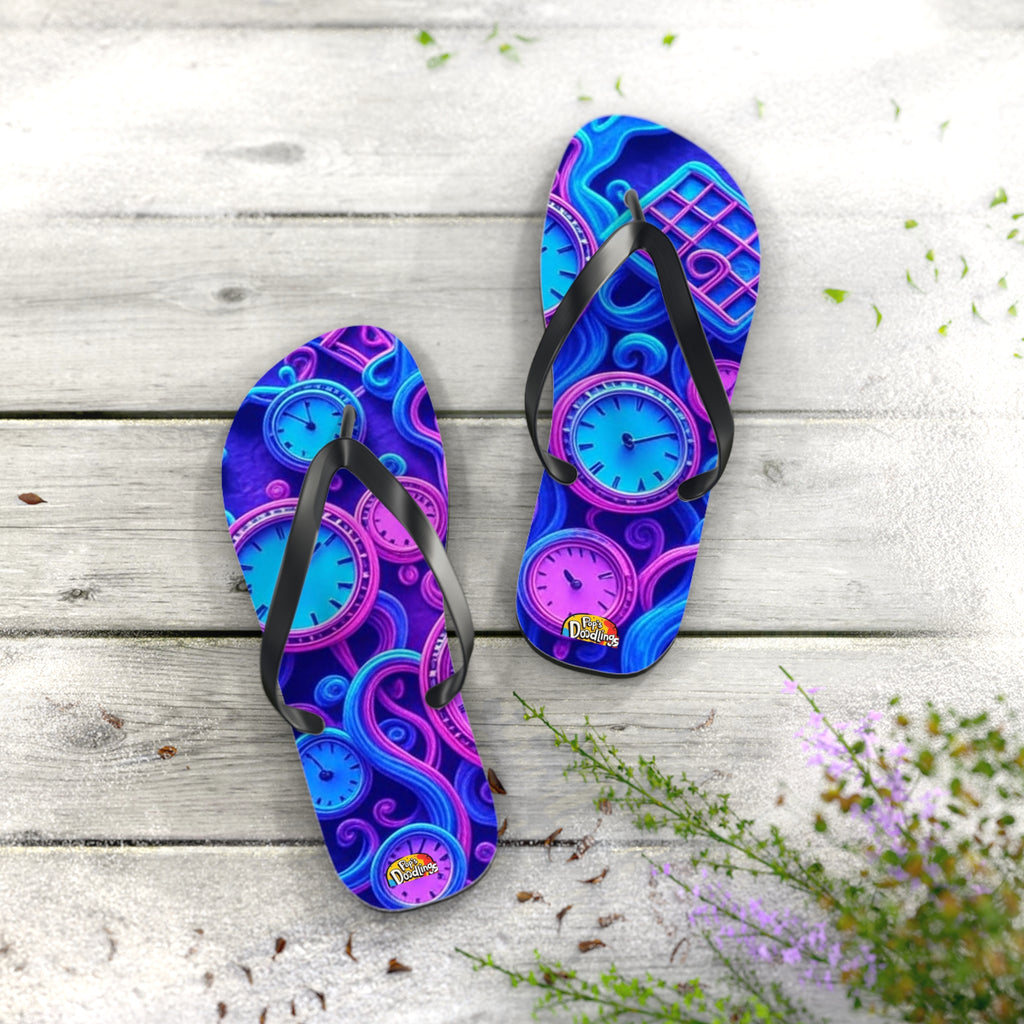 Every Move Counts Flip Flops — Casual Beach Sandals with Motivational Slogan