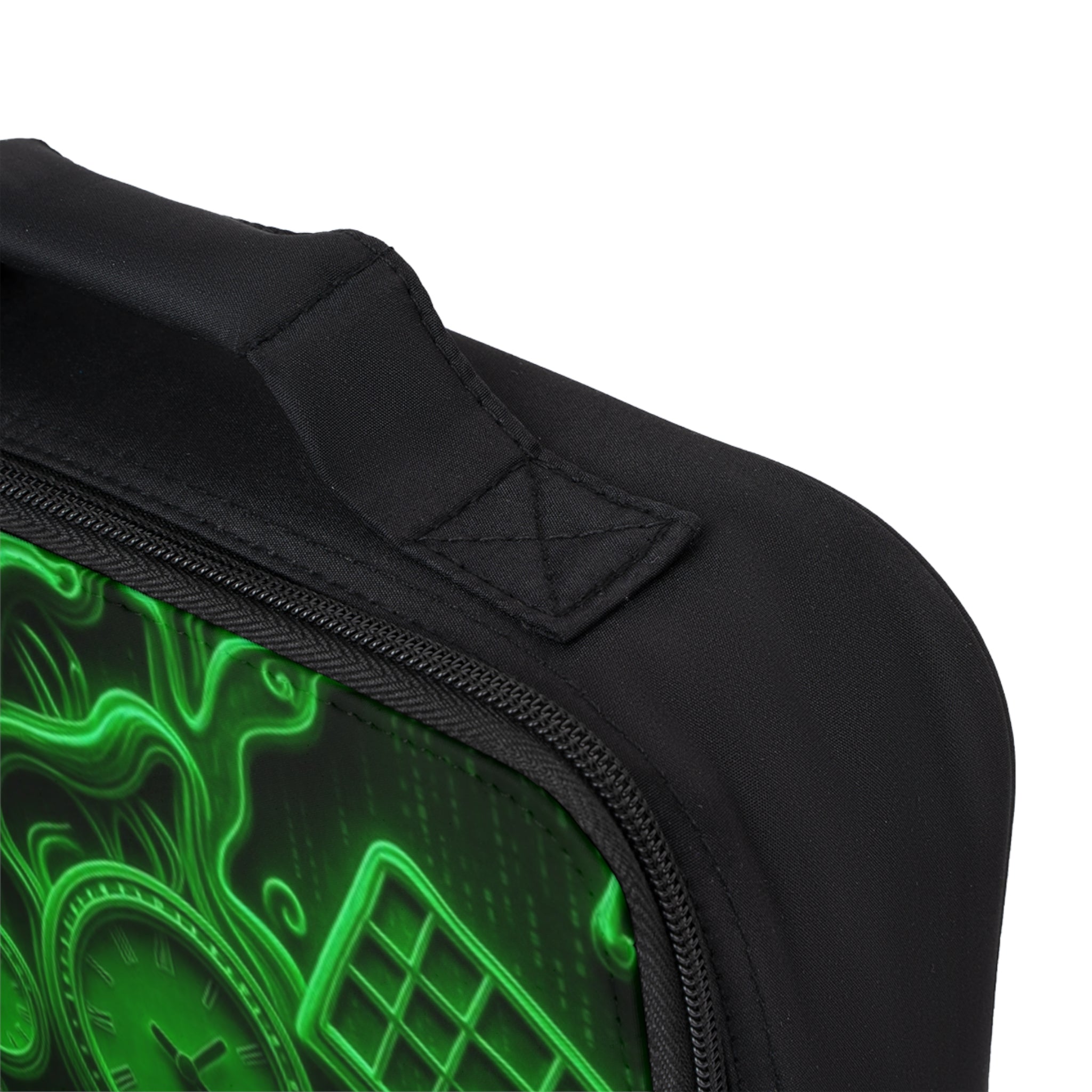 Time of the Matrix Lunch Bag — Futuristic Cyber Grid Insulated Tote
