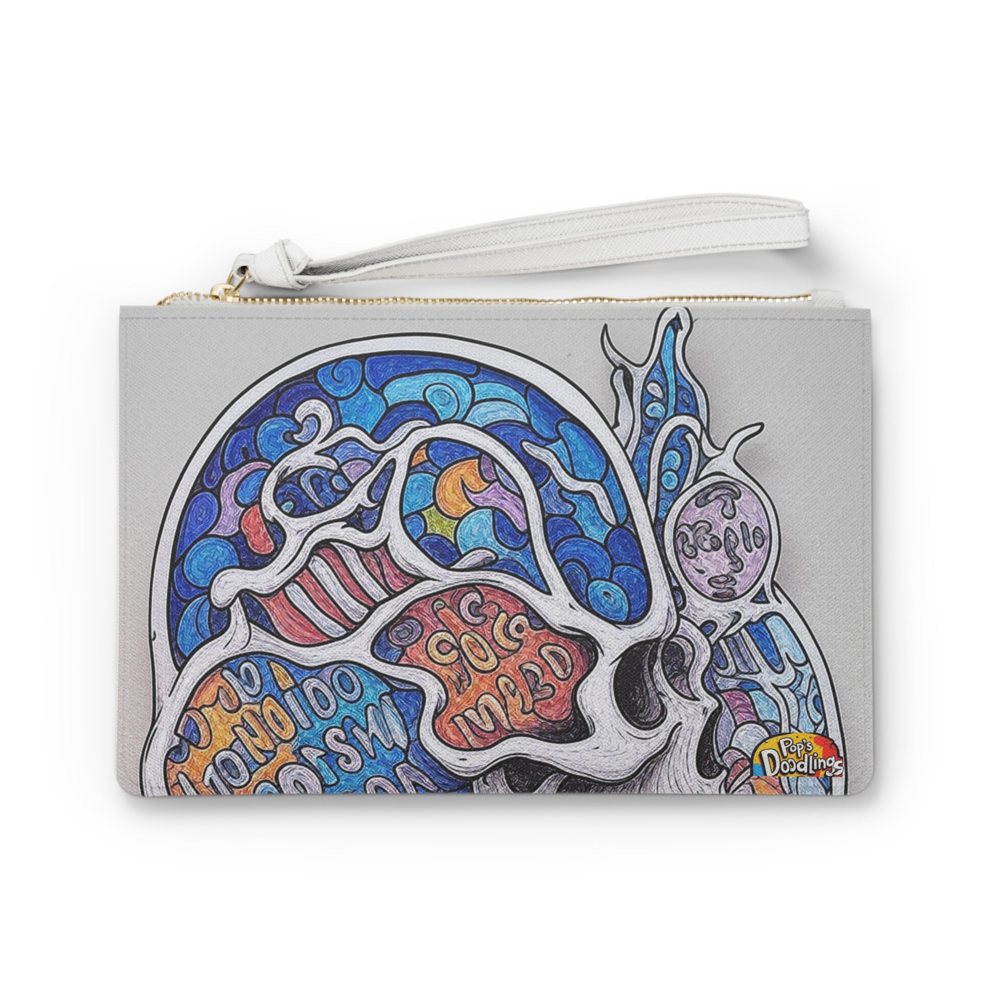 Alot On The Mind Clutch Bag — Compact Mindful Statement Purse