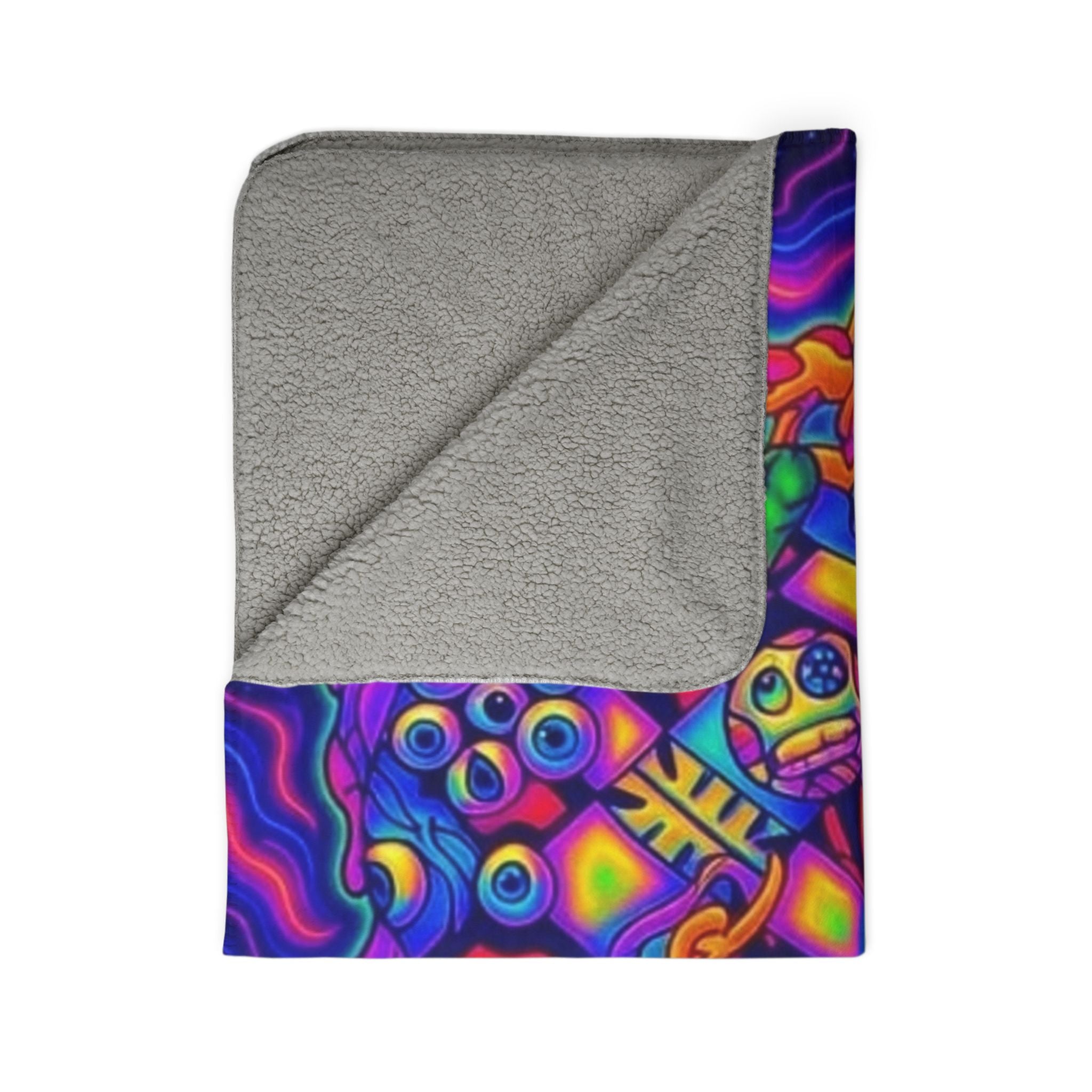 Chess Time Fleece Sherpa Blanket — Cozy Chess-Themed Throw