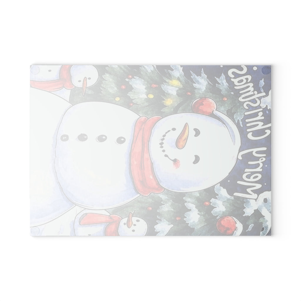 Christmas Glass Cutting Board