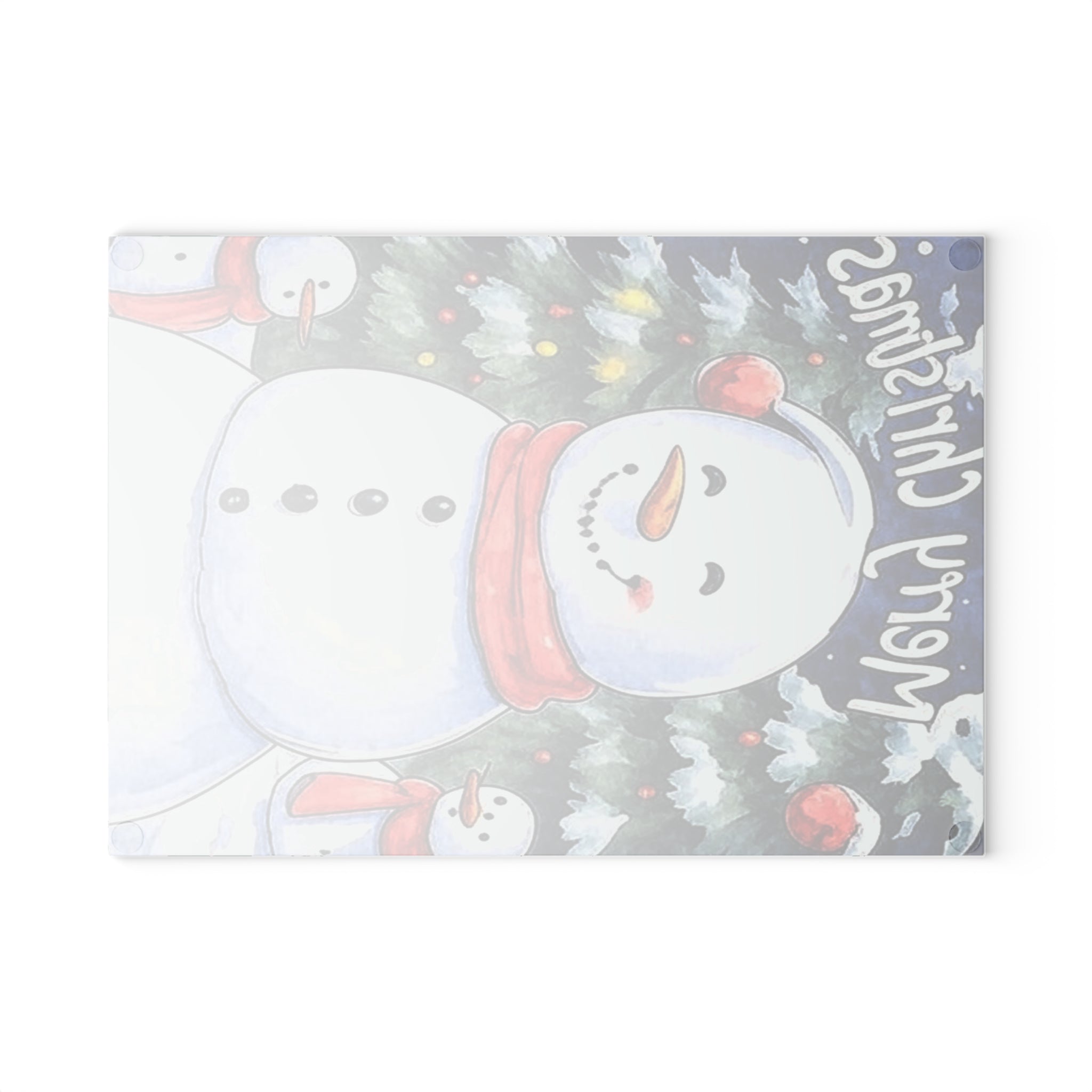 Christmas Glass Cutting Board