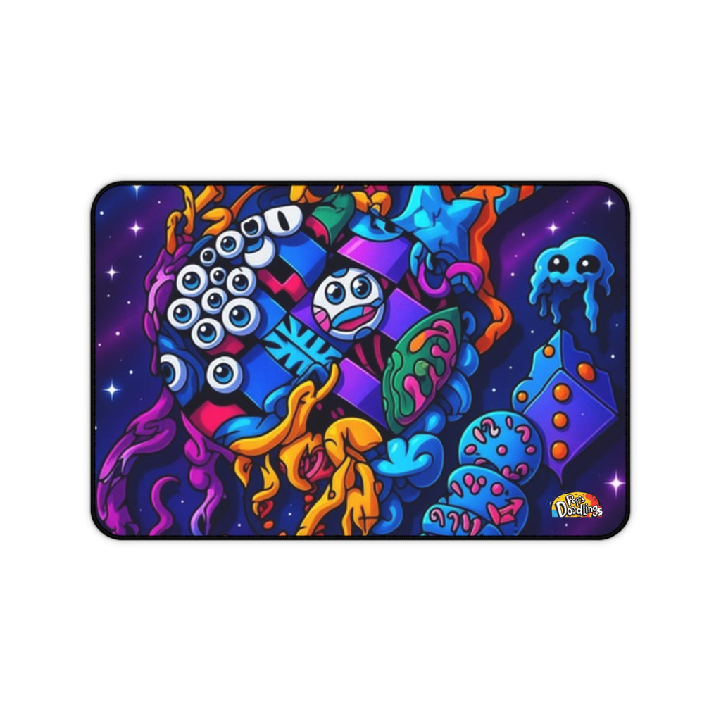 Desk Mat - Time and Chess Fun Twist Design