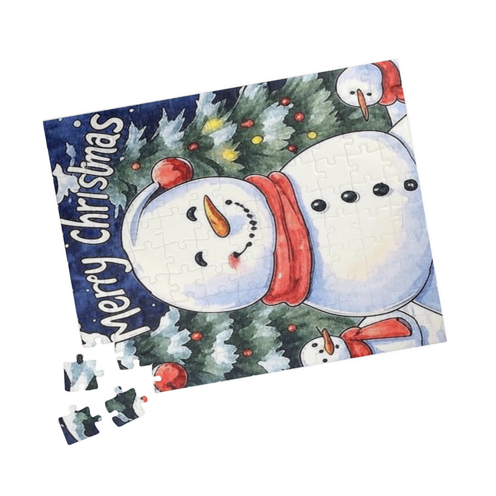 Puzzle - Snow family Christmas