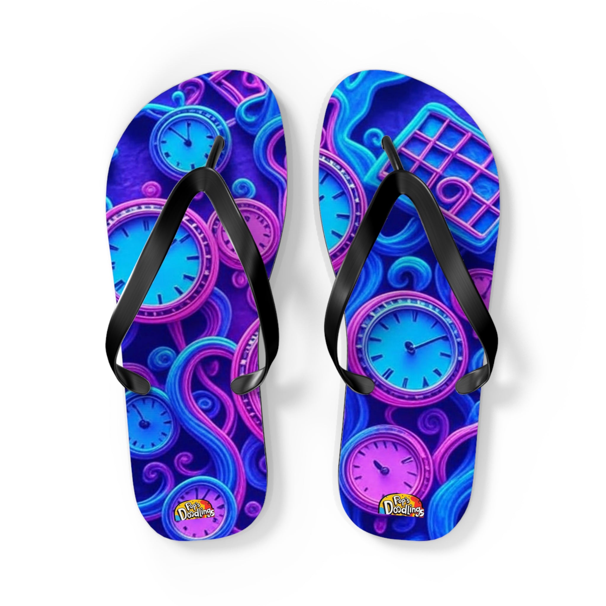 Every Move Counts Flip Flops — Casual Beach Sandals with Motivational Slogan