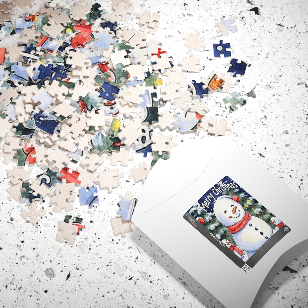 Puzzle - Snow family Christmas