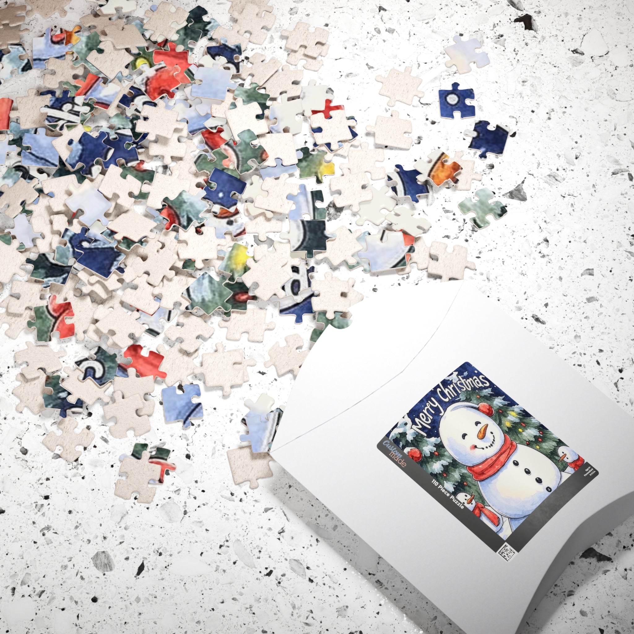 Puzzle - Snow family Christmas