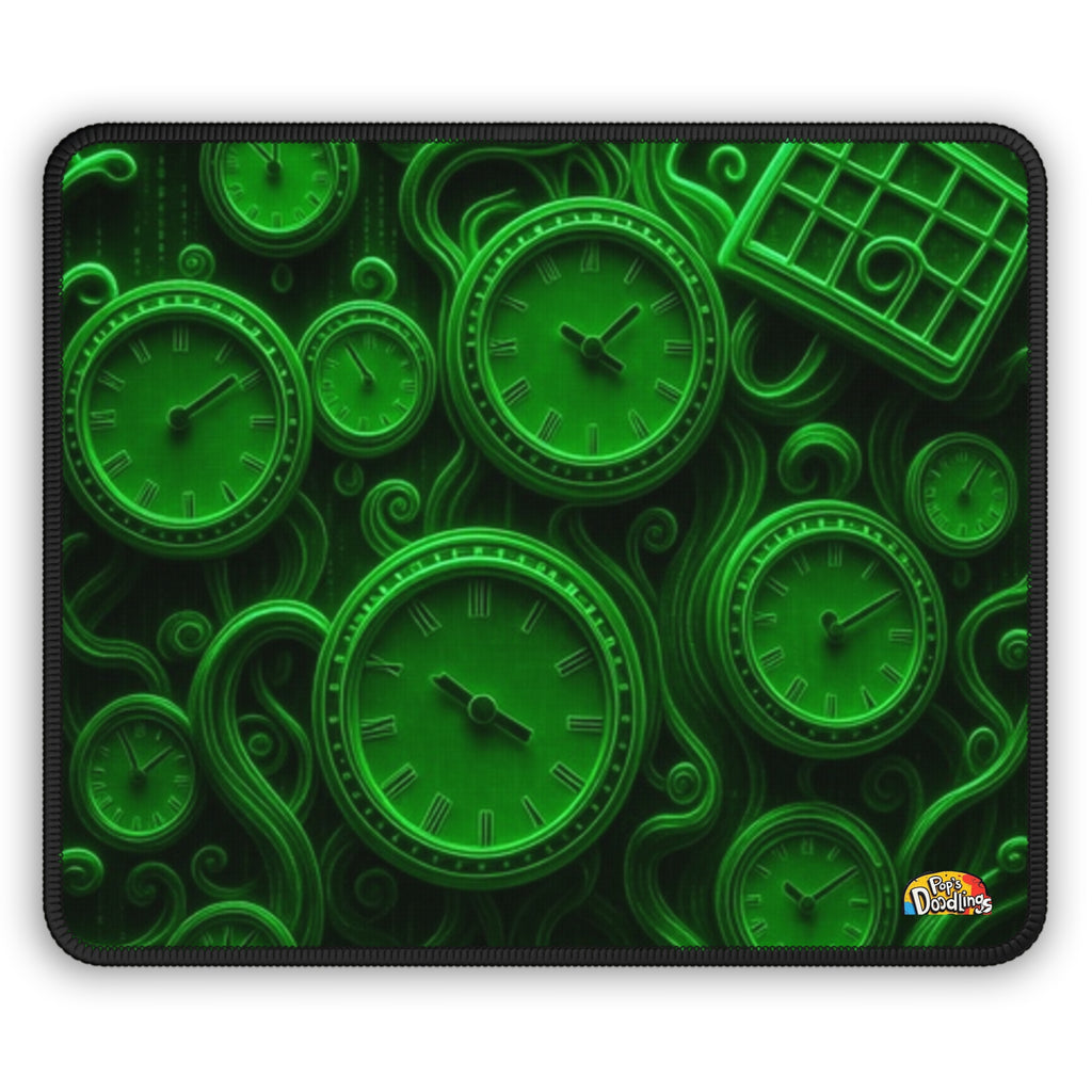 Time of the Matrix Gaming Mouse Pad — Cyberpunk Retro Futurism