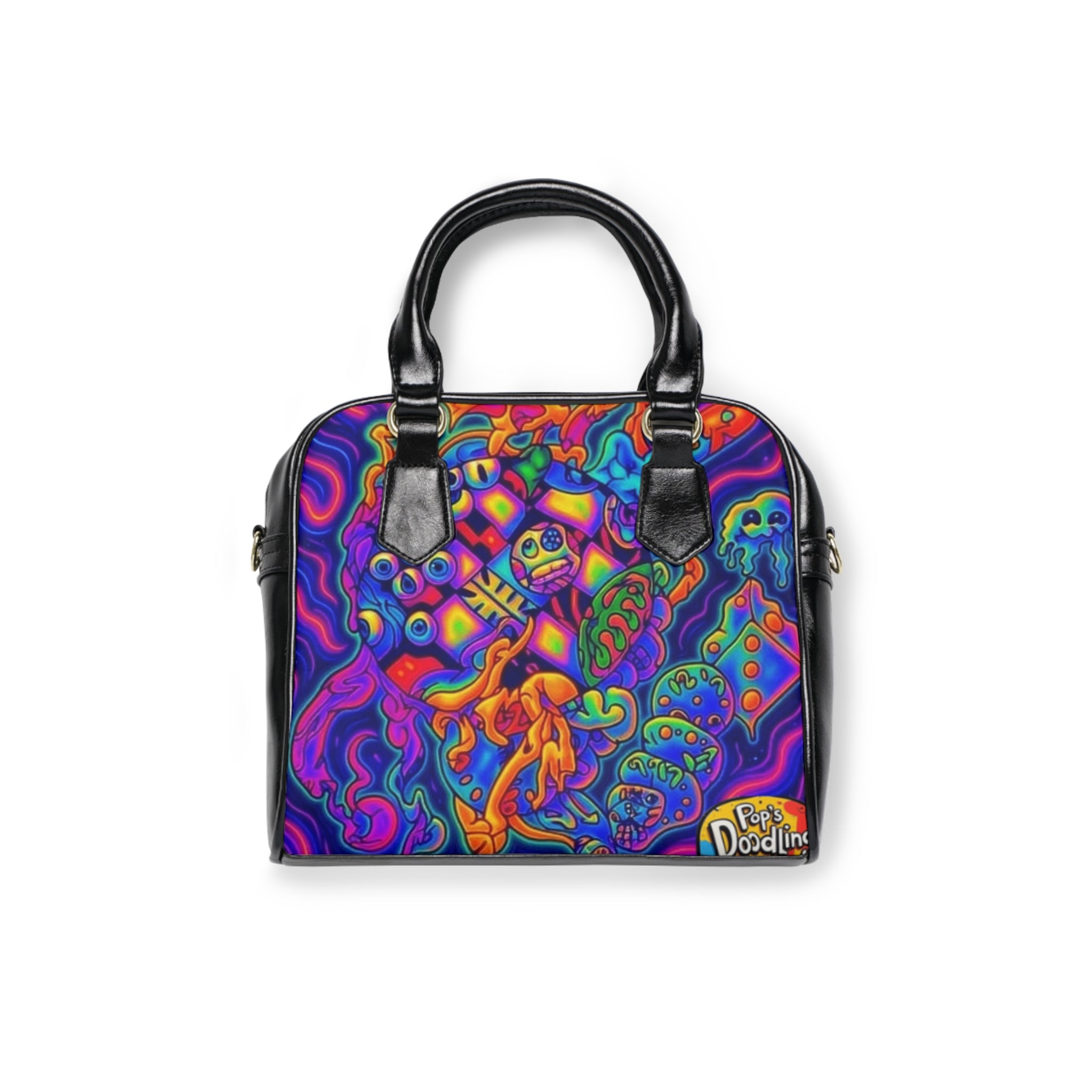 Shoulder Handbag - Trip Out Design with Time