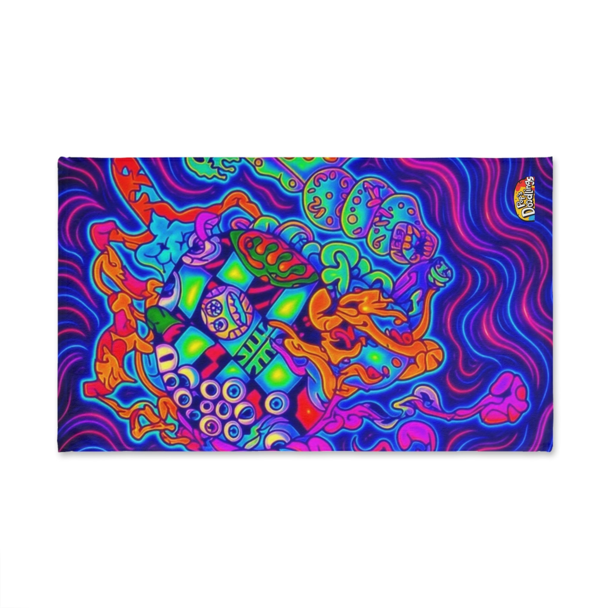 Chess & Time Hand Towel — Fun Trip Design