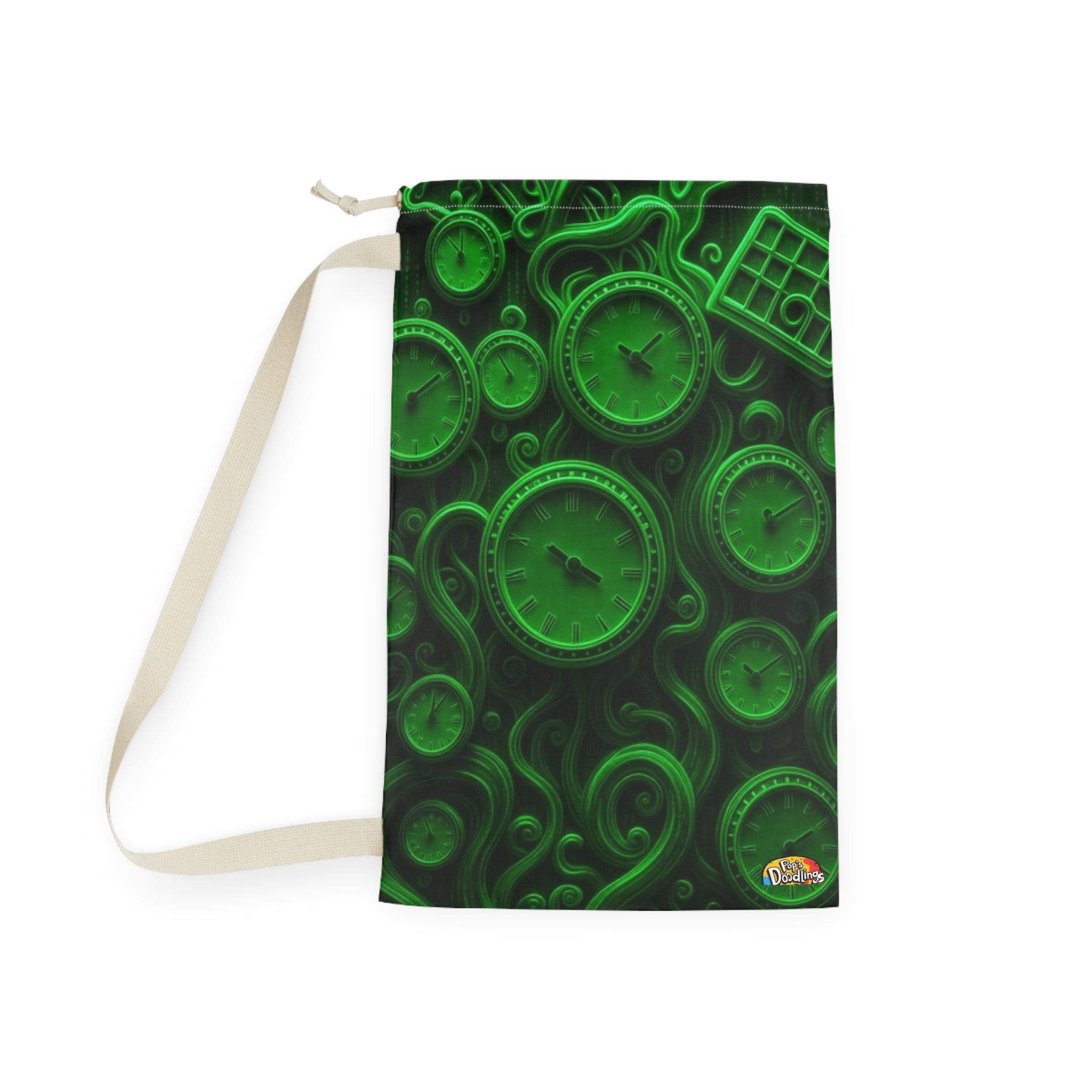 Time of the Matrix Laundry Bag — Futuristic Sci‑Fi Grid Design
