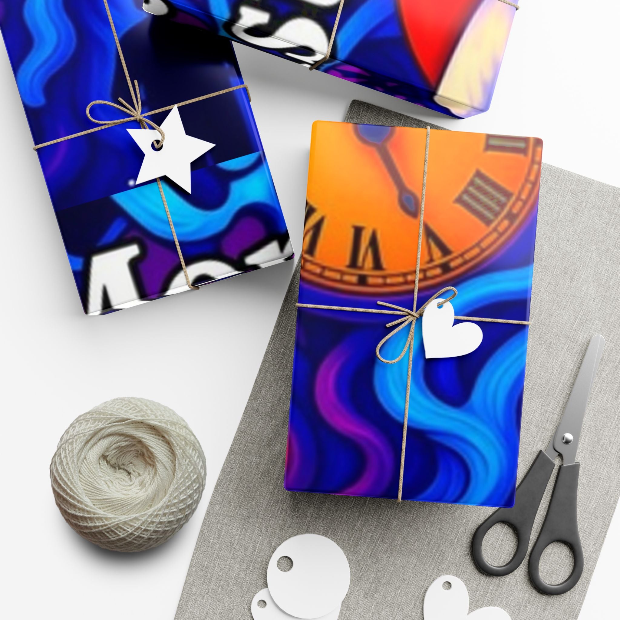 Gift Wrap Papers - Christmas and Time Special Design