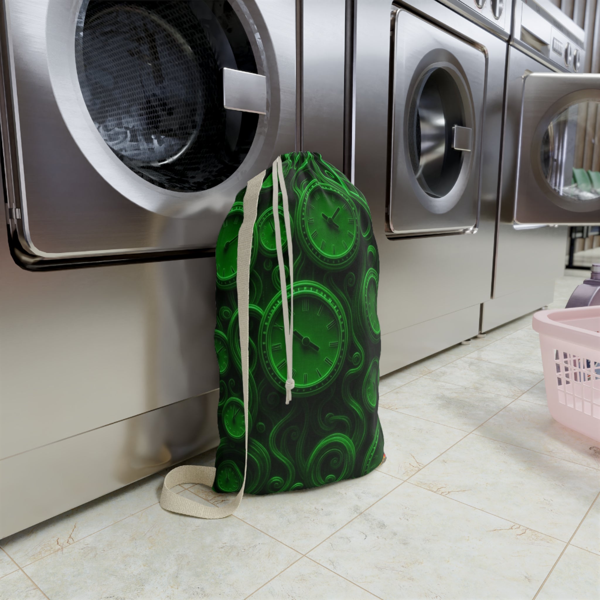 Time of the Matrix Laundry Bag — Futuristic Sci‑Fi Grid Design