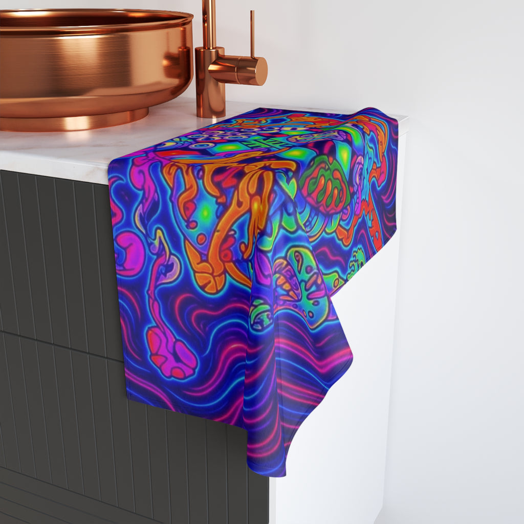 Chess & Time Hand Towel — Fun Trip Design