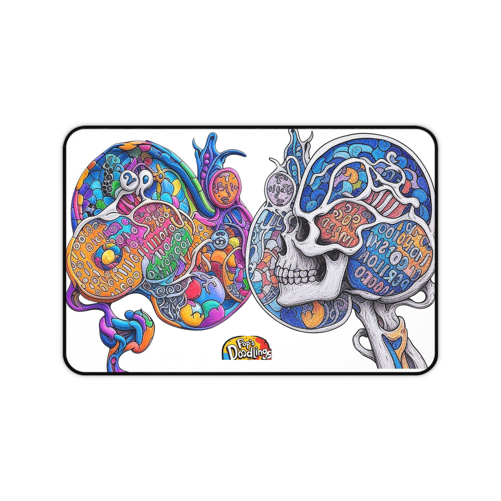 Desk Mat — “A Lot on the Mind on Different Level” Motivational Desk Mat