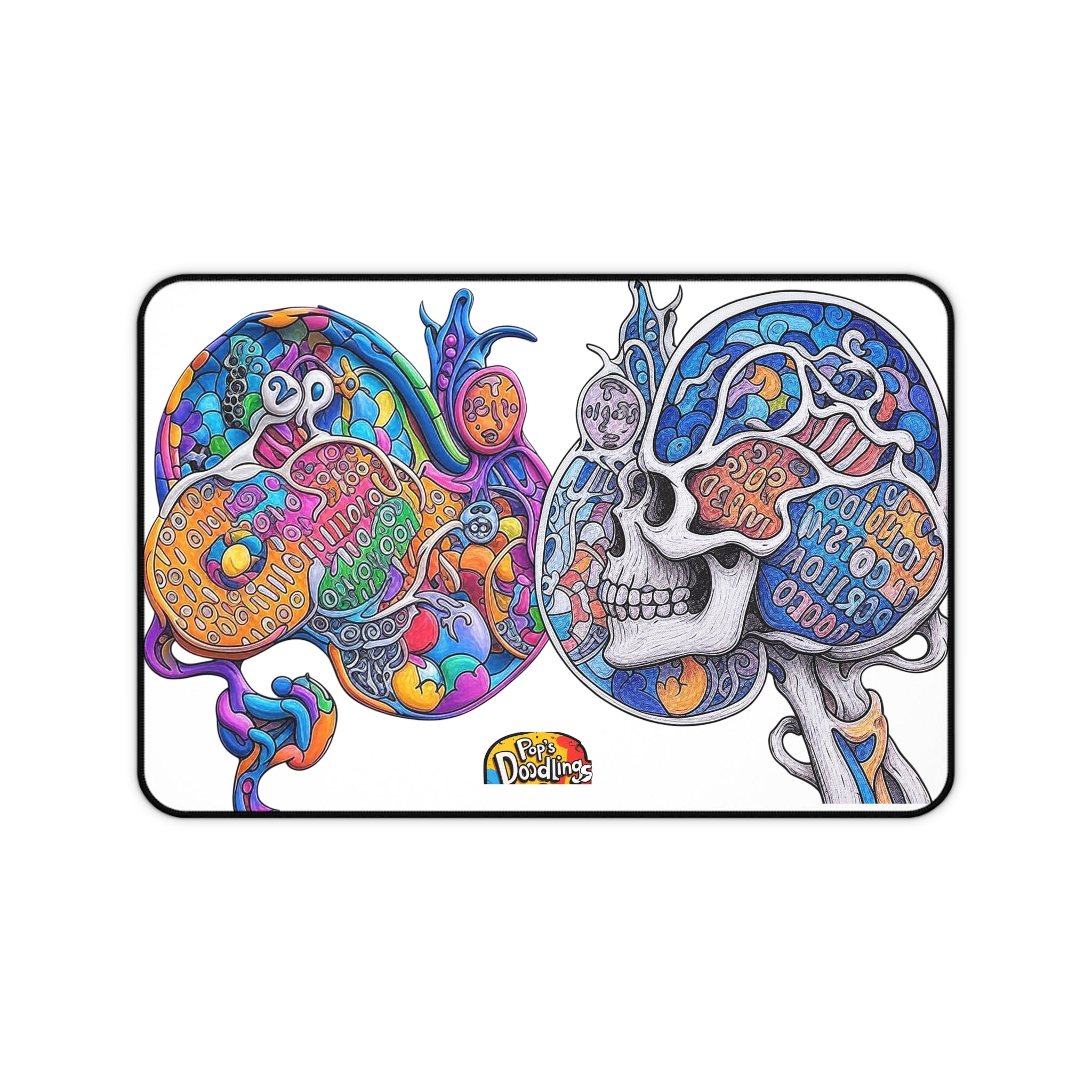 Desk Mat — “A Lot on the Mind on Different Level” Motivational Desk Mat