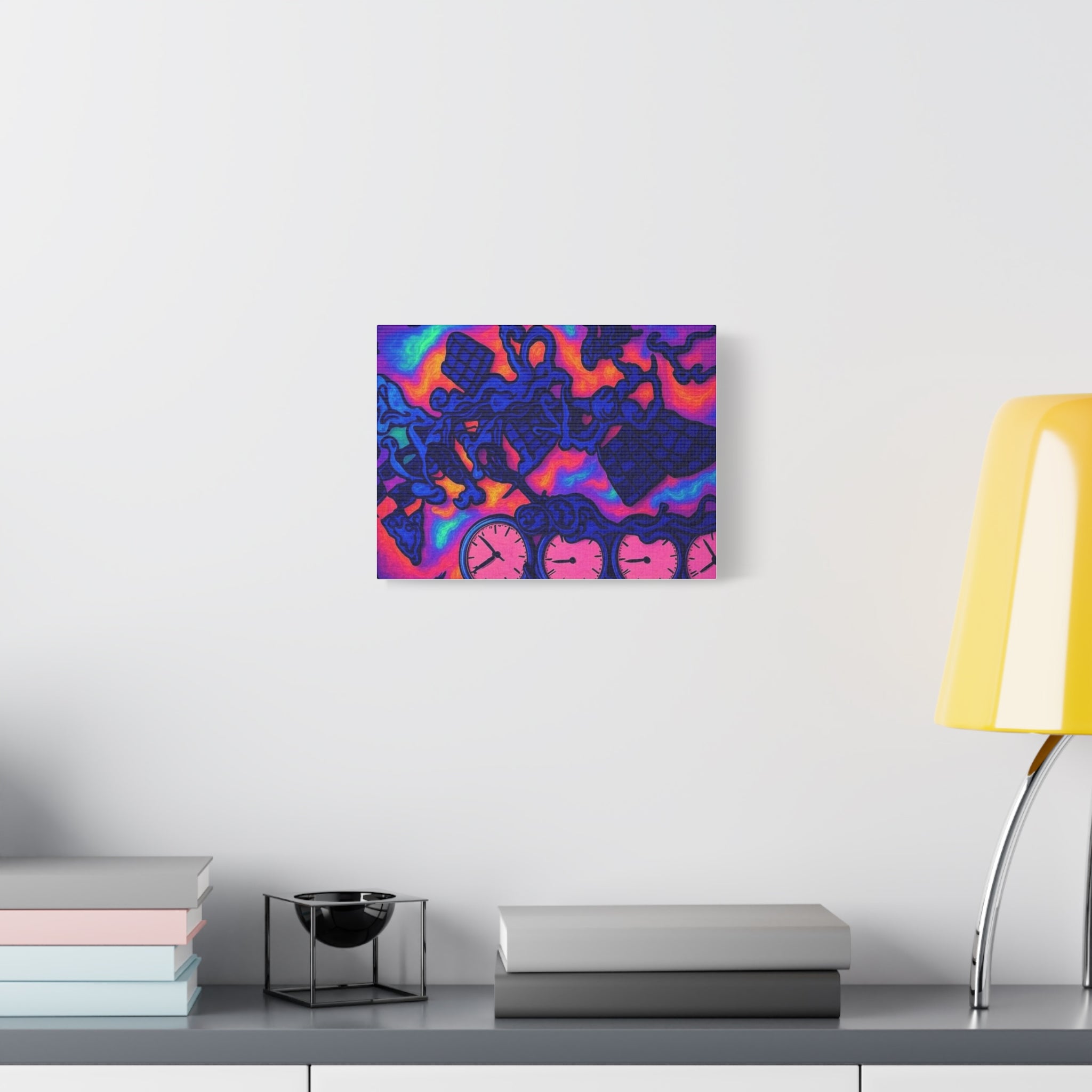 Canvas Wall Art - Twisted Chess with Too Many Players Design
