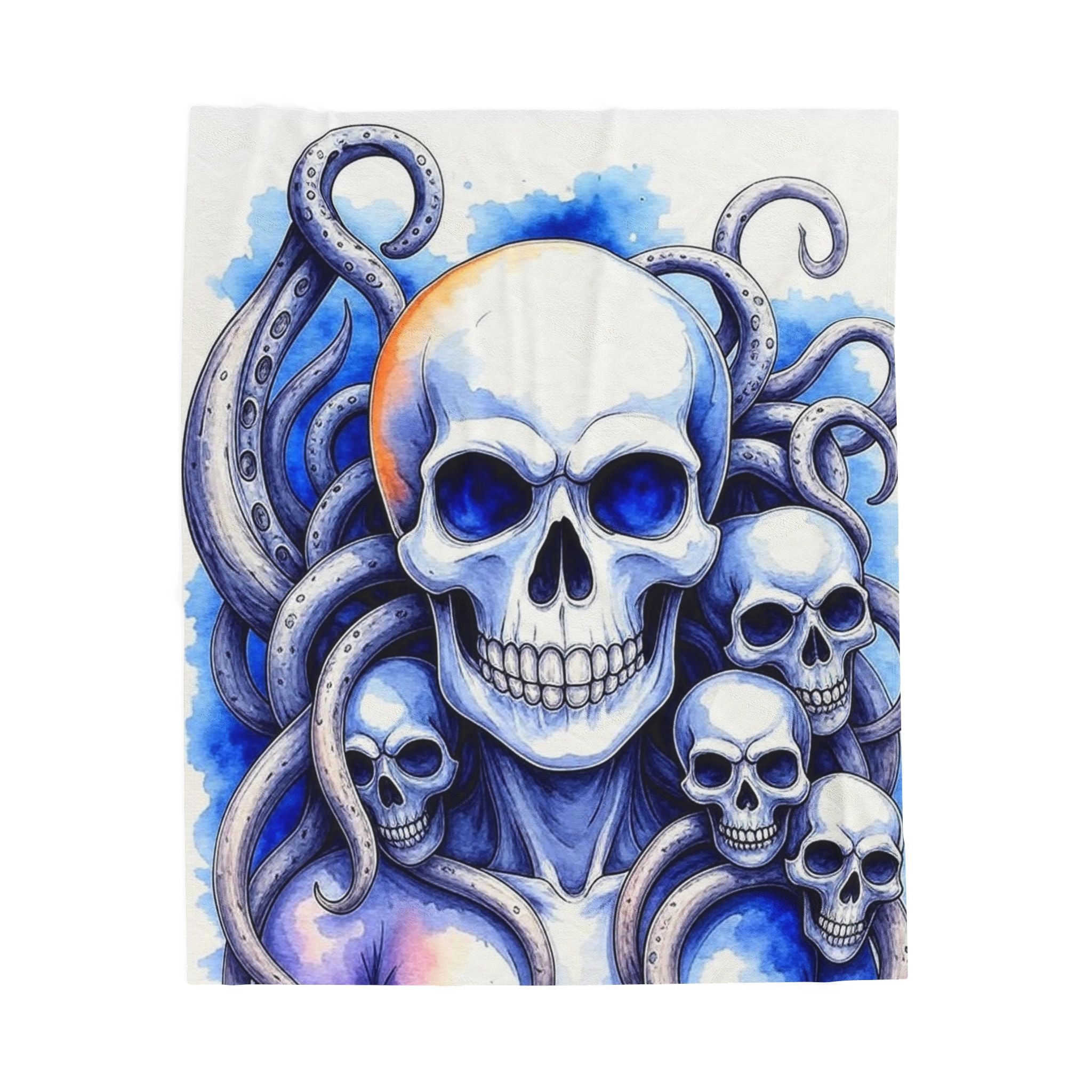 Plush Blanket - Death's Walk Creepy Tentacles Design