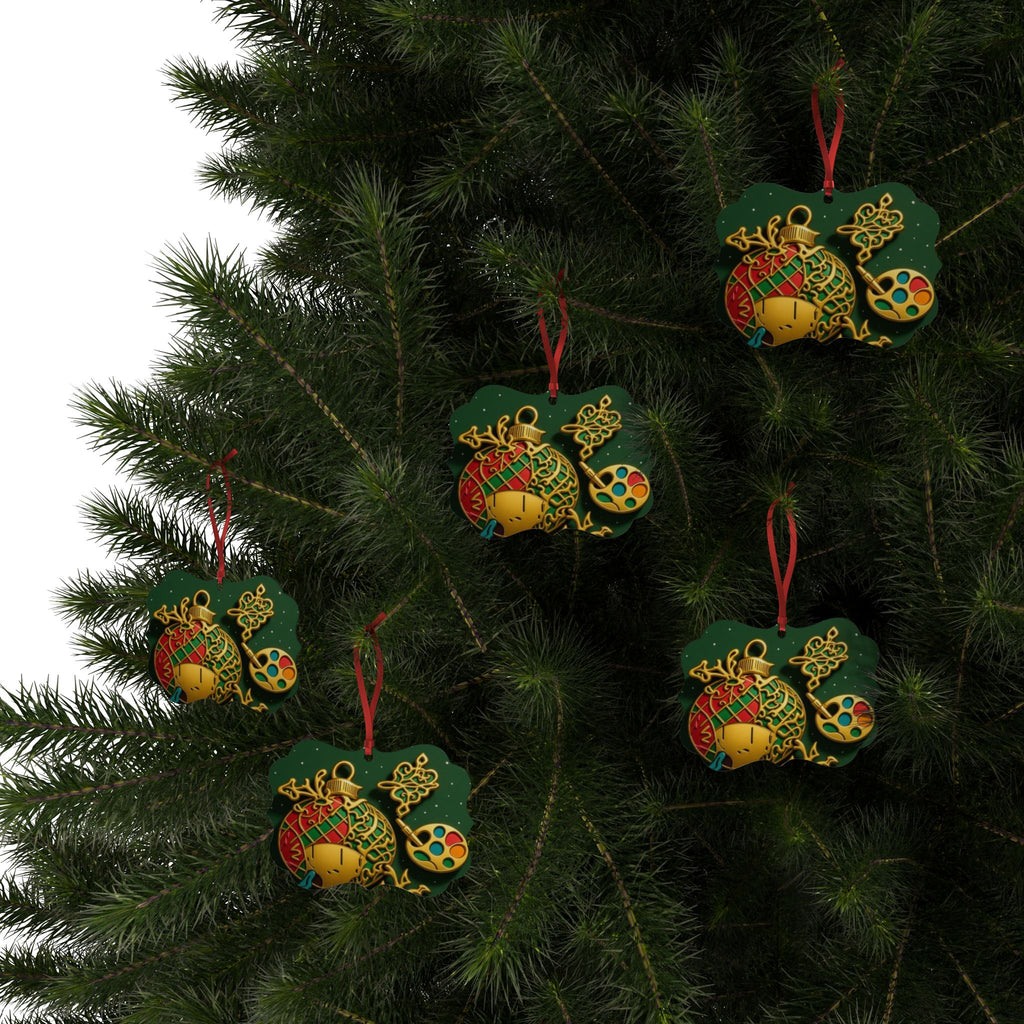 Snowflake Aluminum Ornament — Unique Holiday Ornament (1/5/10/20 pcs)