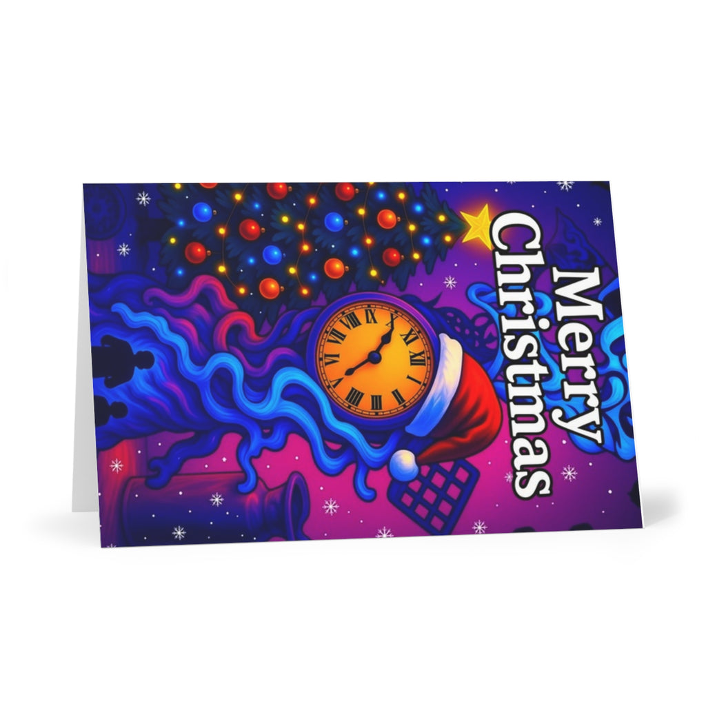 Holiday Greeting Cards — "Time Is Never Ending, Enjoy the Holidays" (7-Pack)