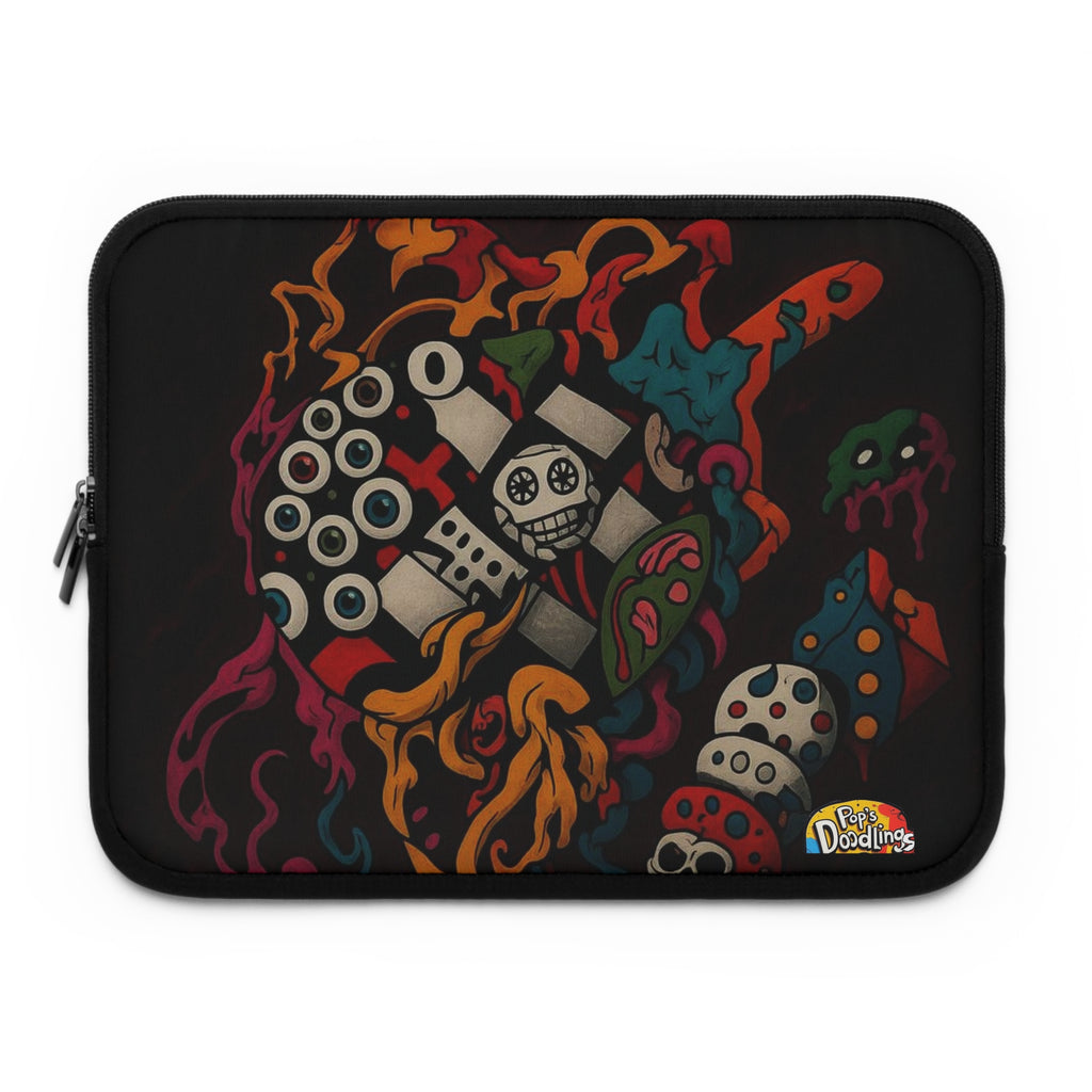 Dark Trip Laptop Sleeve — Psychedelic Nightscape Protective Sleeve