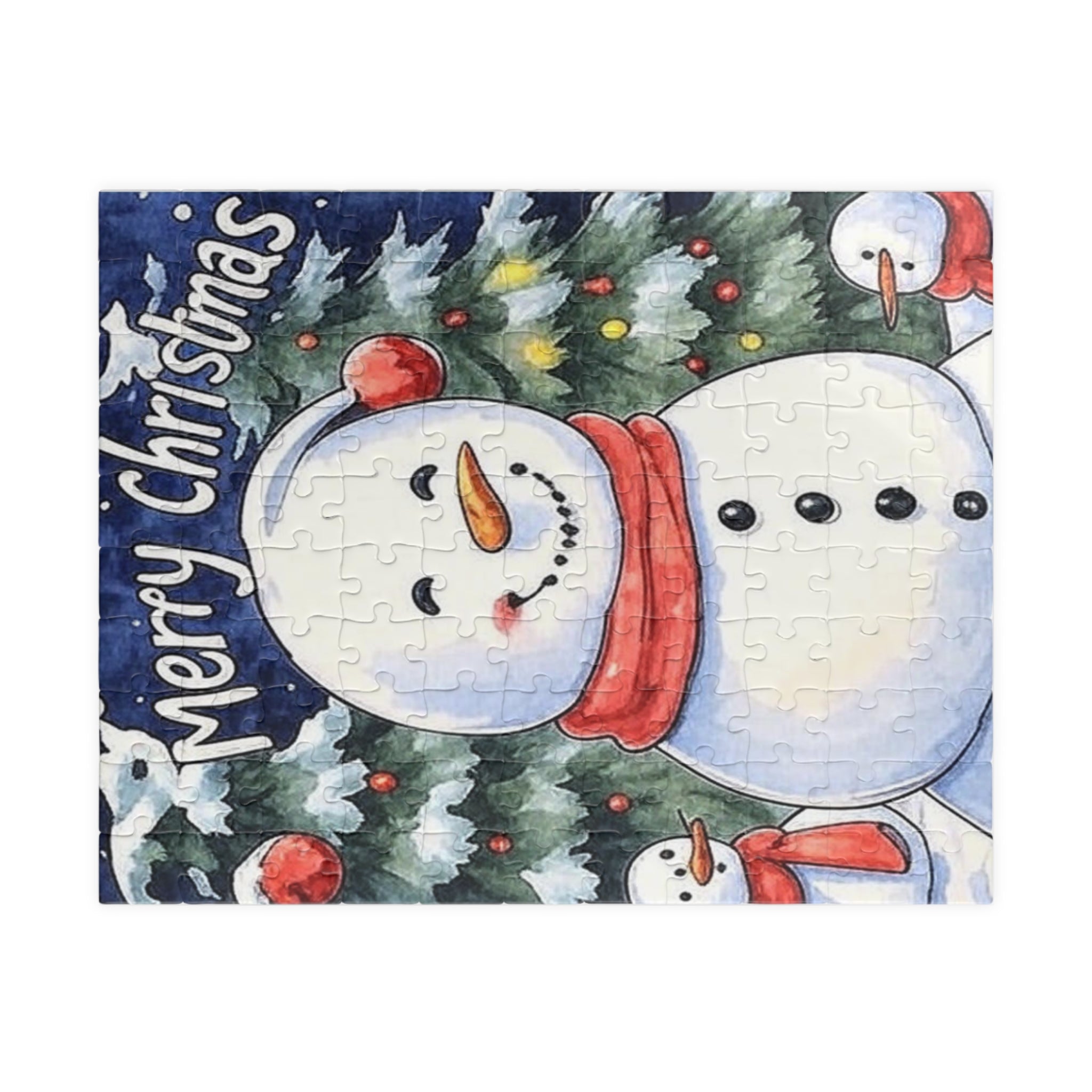 Puzzle - Snow family Christmas