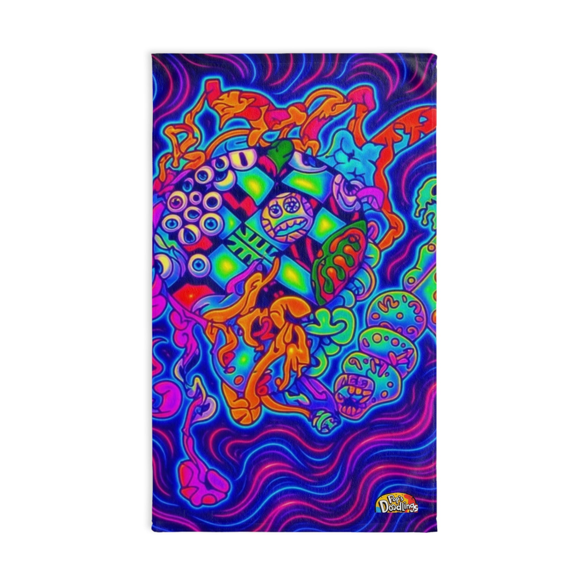 Chess & Time Hand Towel — Fun Trip Design